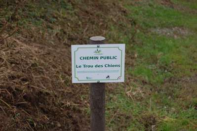 Le trou des chiens: un chemin qui reprend vie. -- 30/11/08 Le trou des chiens: un chemin qui reprend vie. -- 30/11/08