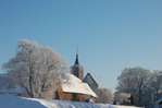 L'�glise de Bossut sous la neige -- 16/01/09
